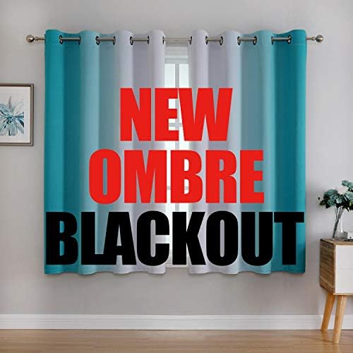 G2000 Ombre Blackout Curtains 2 Panels 63 Inch