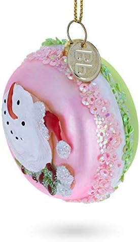 BestPysanky Delicious Macarons Blown Glass Christmas Ornament