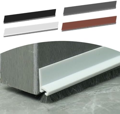Door Bottom Seal Strip 100cm TPE Self Adhesive Black