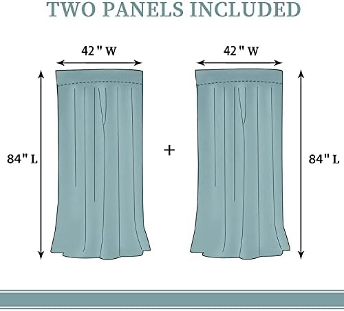LHROOMJK Blackout Curtains for Bedroom Decor 84x84 Inch