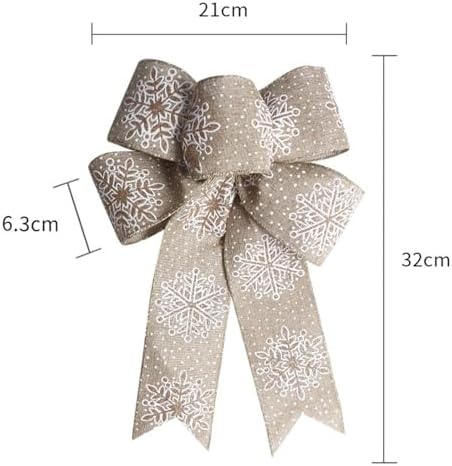 Large Christmas Wreath and Snowflake Decor