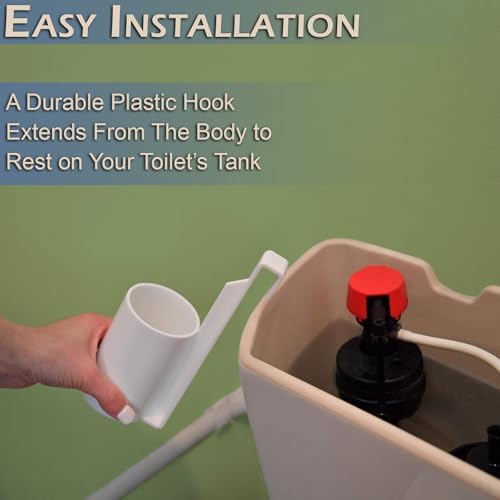 Home-X White Air Freshener Spray Bottle Holder for Toilet