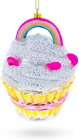 Delightful Sprinkled Cupcake Christmas Ornament