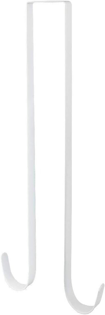 Nxtop Over The Door Metal Wreath Hanger 15 L 1Pcs White