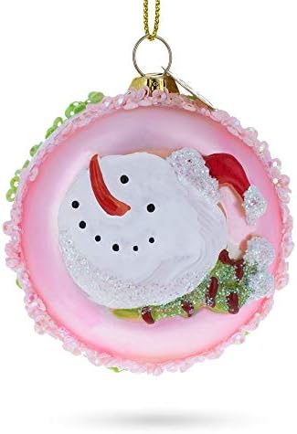 BestPysanky Delicious Macarons Blown Glass Christmas Ornament