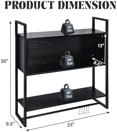 36 LED Gaming Floating Shelf with Adjustable Design