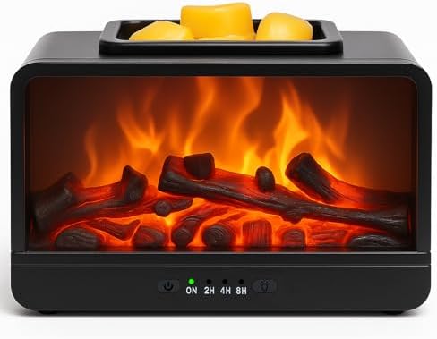 MeplLivs Dynamic Flame Electric Wax Melt Warmer with PTC Technology