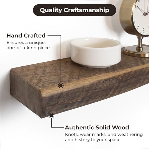 Reclaimed Wood Floating Shelves Handmade Rustic Wall Decor