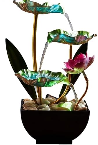 Generic Waterfall Pendulum with LED Lights Indoor Fountain Decor