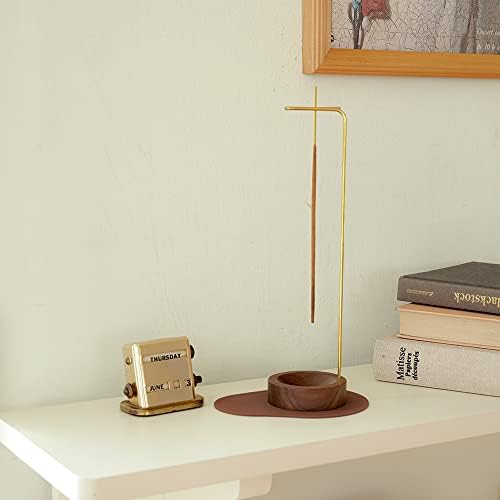 Dostende Incense Holder with Brass Stick Holder and Ash Catcher