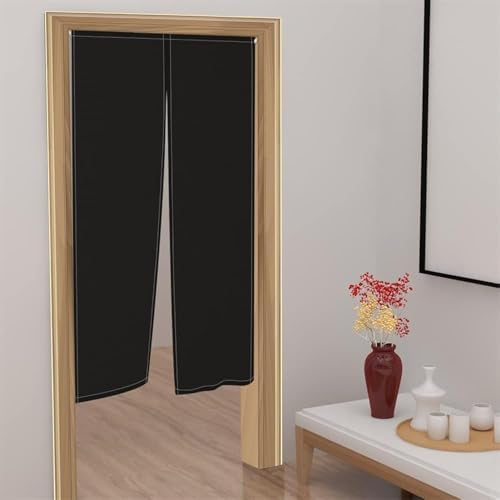 Leowefowa Noren Curtain 335x472 Black Privacy Panel