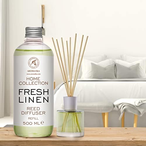 AROMATIKA Fresh Linen Reed Diffuser Refill 170 Fl Oz