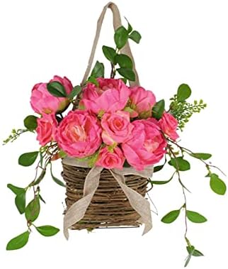 Purple Lavender Artificial Flower Wreath Hanger for Front Door