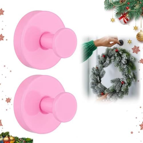 Pink Suction Cup Wreath Hanger 15 Lbs Capacity