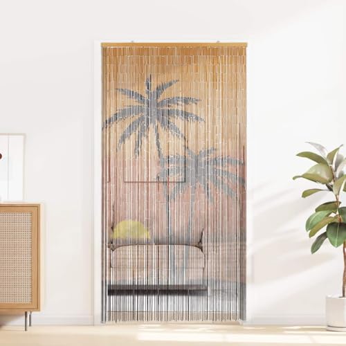 Charming Tree Print Door Curtain for Privacy and Fresh Air