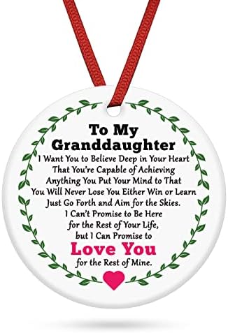Granddaughter Ornament with Heartwarming Message