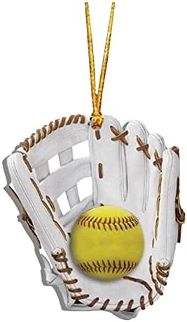 Softball Glove Hanging Ornament for Christmas Home Decor