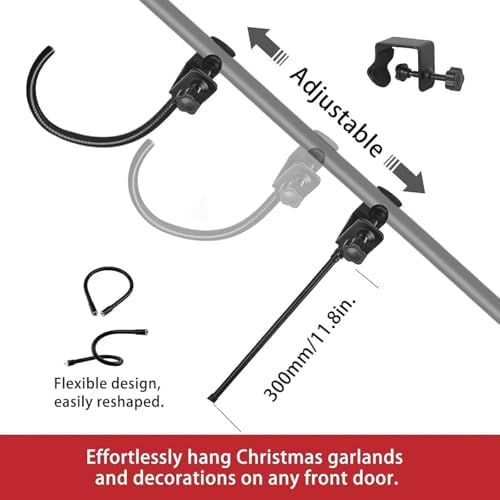 Adjustable Garland Hanger for Door Frame 32-80 Inches
