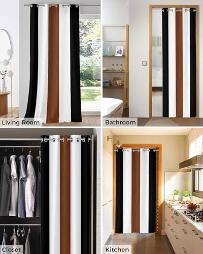 YOKOU Grommet Curtain for French Doors 42x84 Inch