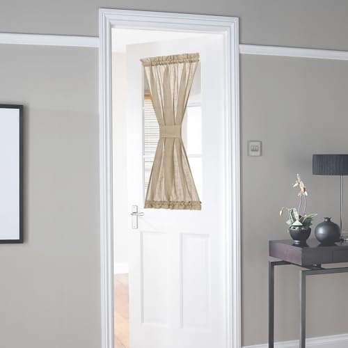 NICETOWN Privacy Sidelight Curtain Panel - 30 Wide 40 Length Taupe