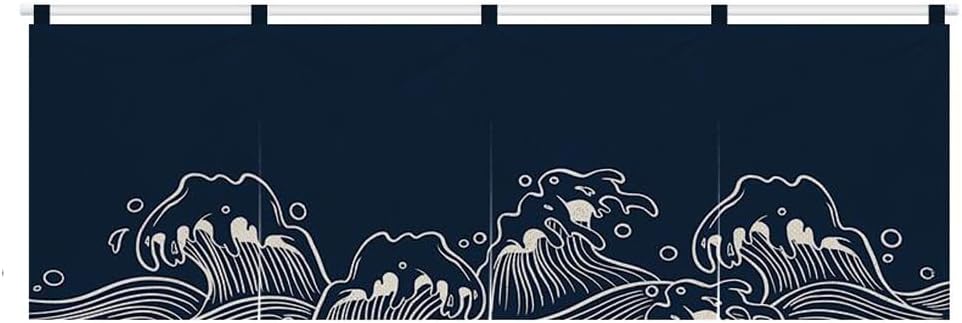 Japanese Sushi Bar Noren Door Curtain - 4724x177 Inch