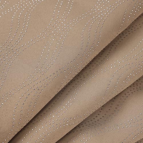 Superior Blackout Curtains with Grommet Header Tan Set of 2 Panels 42x108