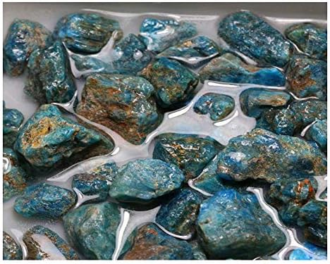 3 Pounds Blue Apatite Raw Gemstones for Tumbling and Jewelry Making
