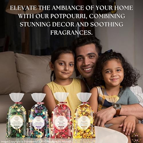BLOOM FRAGRANCE Potpourri Combo Set 4 Natural Scents