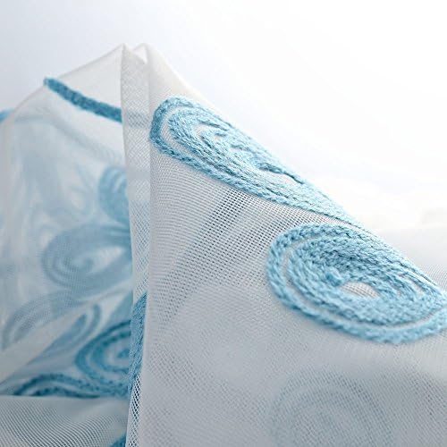 Melodieux Sheer Curtain with Wheat Embroidery