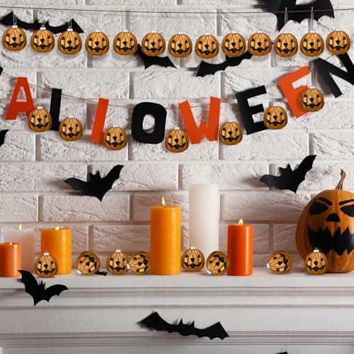 Zhanmai Halloween Pumpkin Tree Decorations 24 Pcs