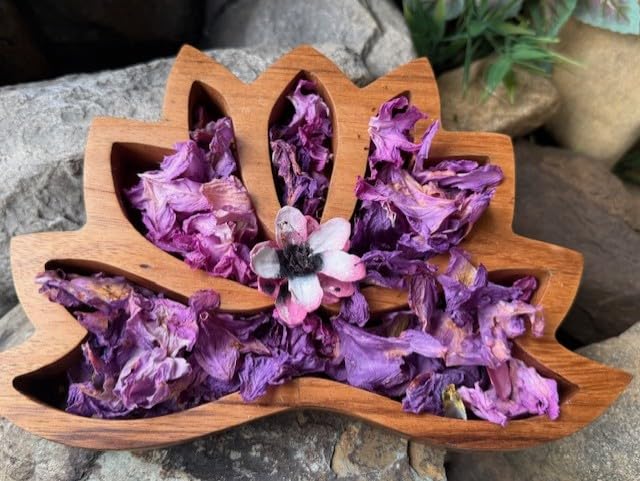 Handmade Lavender Fields Potpourri Wooden Bowl