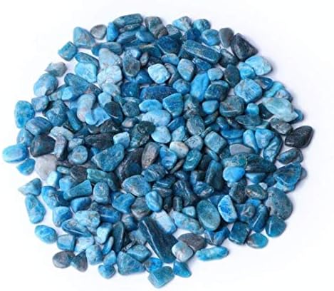 IMALY Blue Apatite Tumbled Chips Healing Stones 05lb