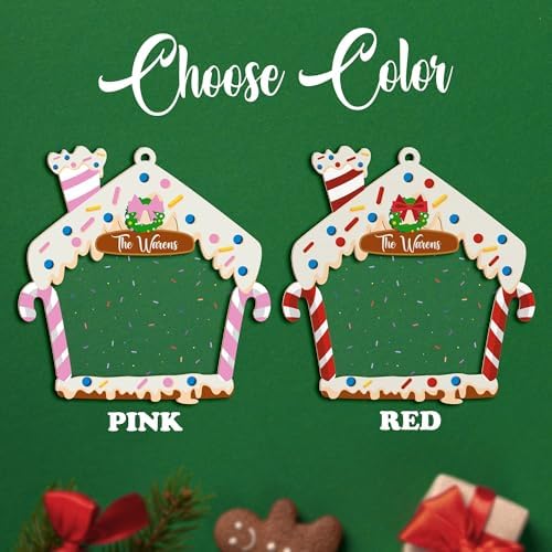 Personalized Gingerbread Family Ornament Custom Name