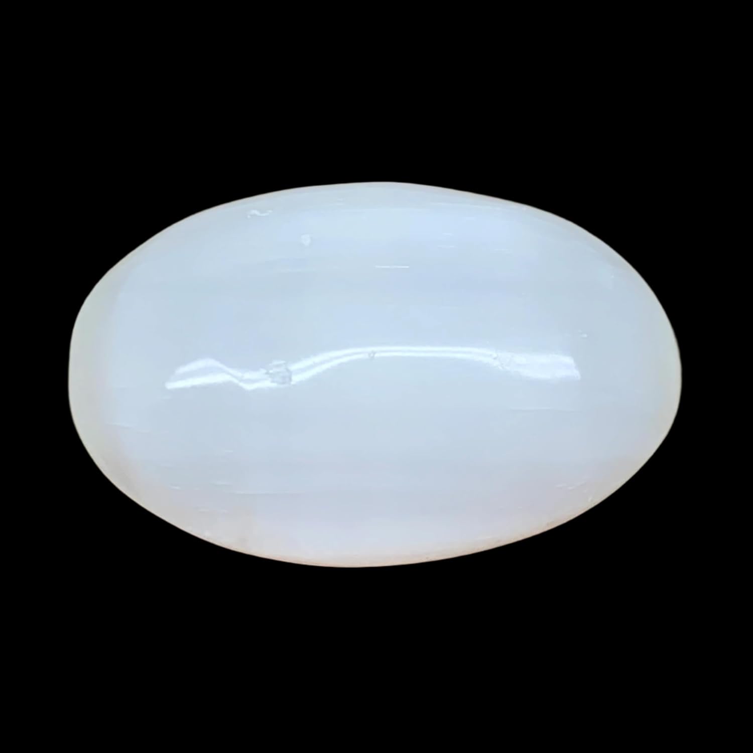 88g Natural Selenite Palm-Stone Crystal Pillow Shape