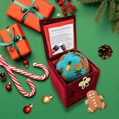 Sweet Pineapple Moments Hawaiian Christmas Ornament 3 inch 1