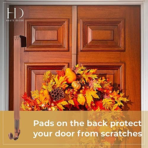 Haute Decor Adjustable Wreath Hanger 2 Pack - Brushed Copper