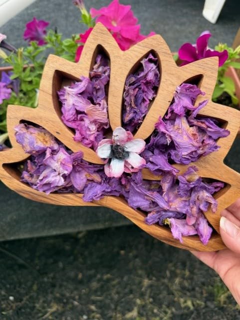 Handmade Lavender Fields Potpourri Wooden Bowl