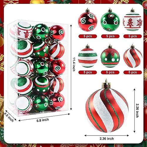 236 Inch Shatterproof Christmas Balls 30PCS