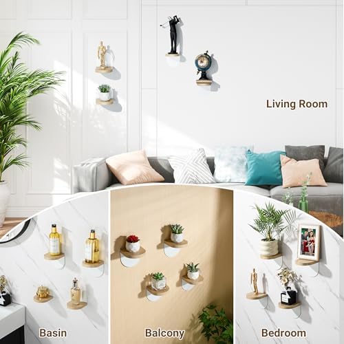 SAYAYO 4Pcs Floating Shelves for Wall Storage