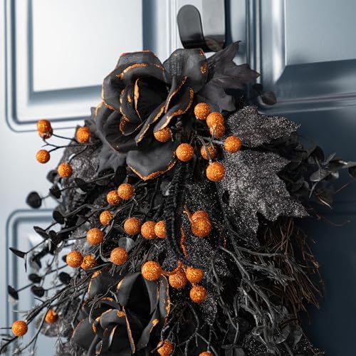 Glitzhome Halloween Teardrop Swag Decor 28 Inches