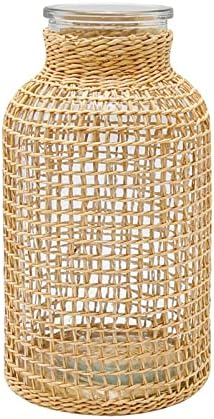 MDEOOSKY Boho Woven Glass Vase 787 Inch