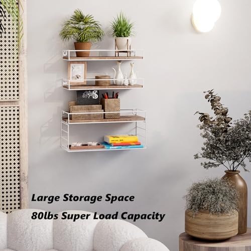 Oxendon Wall Mounted Bathroom Shelves Over Toilet Set of 3
