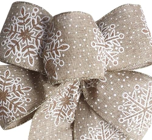 Large Christmas Wreath and Snowflake Decor