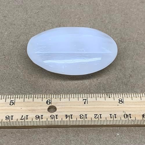 WatanGems 93g Natural Selenite Palm Stone Crystal