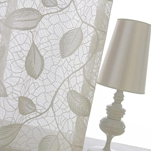 Modern Minimalist Semi Sheer Curtains Panel White 100x102 Inch