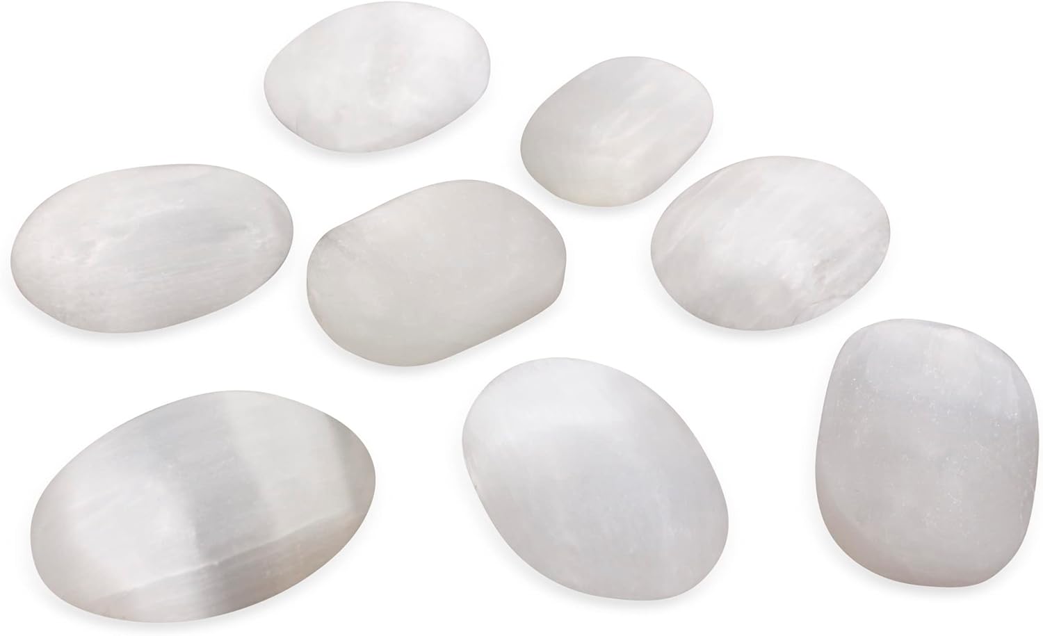 Crystal Dreams Selenite Palmstone Healing Stone