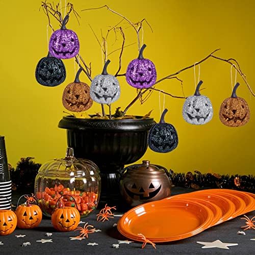 12 Pcs Halloween Hanging Pumpkin Ornaments