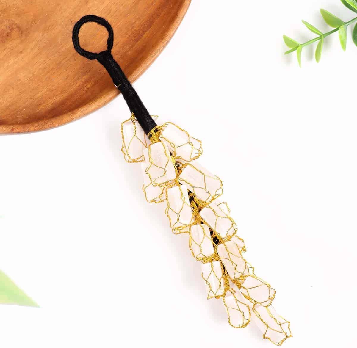 Zahan Crystal Selenite Raw Hanging Decor