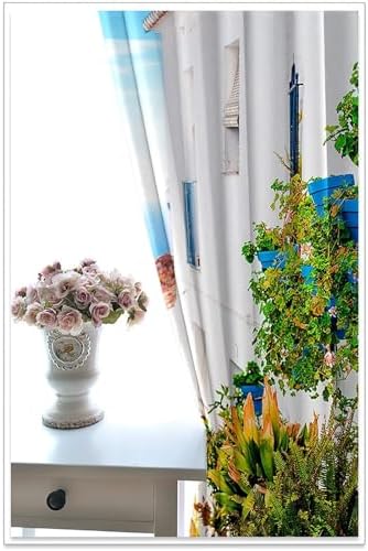 Homxi 2 Panels Blackout Curtains Set Eyelet Coastal Landscape