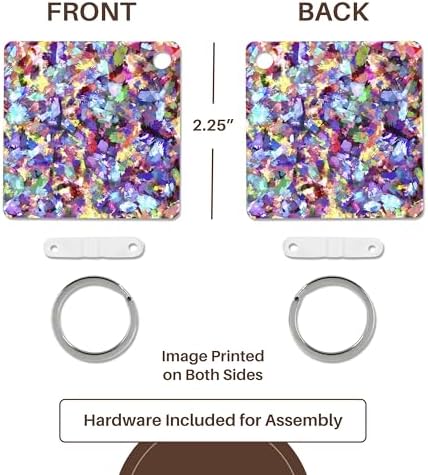 3dRose Painted Wall Key Chain Set